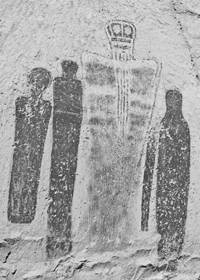 Great Gallery rock art in Horseshoe Canyon