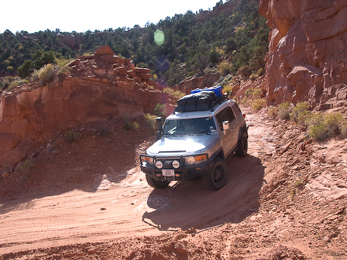 Dale on one of the switchbacks