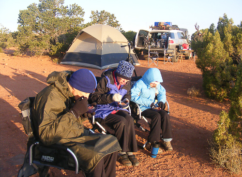 A cold morning at Panorama Point