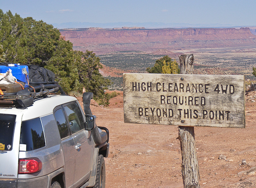 Starting down the Flint Trail