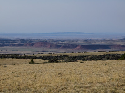Looking down over Red Wall in the Wyoming Bighorns