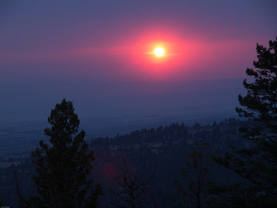 Sunset over the Bighorn Mountains
