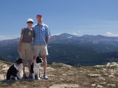 Group photo with Cloud Peak in the background
