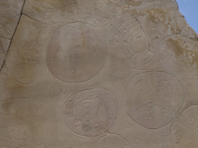 Rock art at Castle Gardens, Wyoming