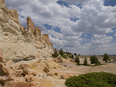 Scenic view of Castle Gardens in Wyoming