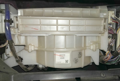 Heater behind glove box