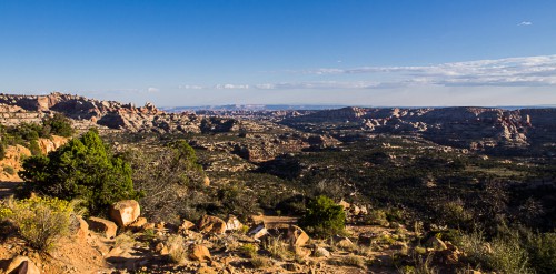 Looking north into the park