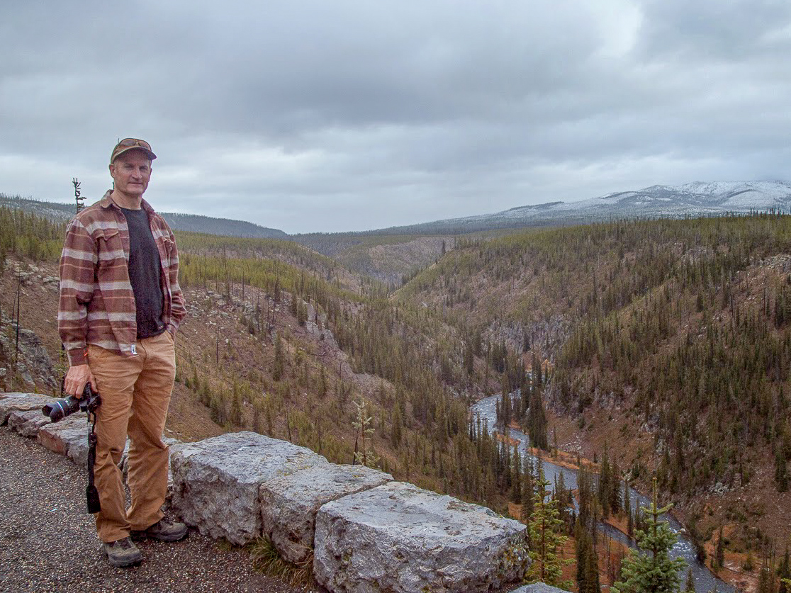 Tomas visiting Yellowstone National Park